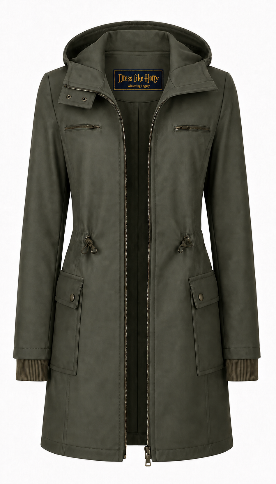 Hermione’s Olive Green Winter Jacket - Joining Dumbledore's Army