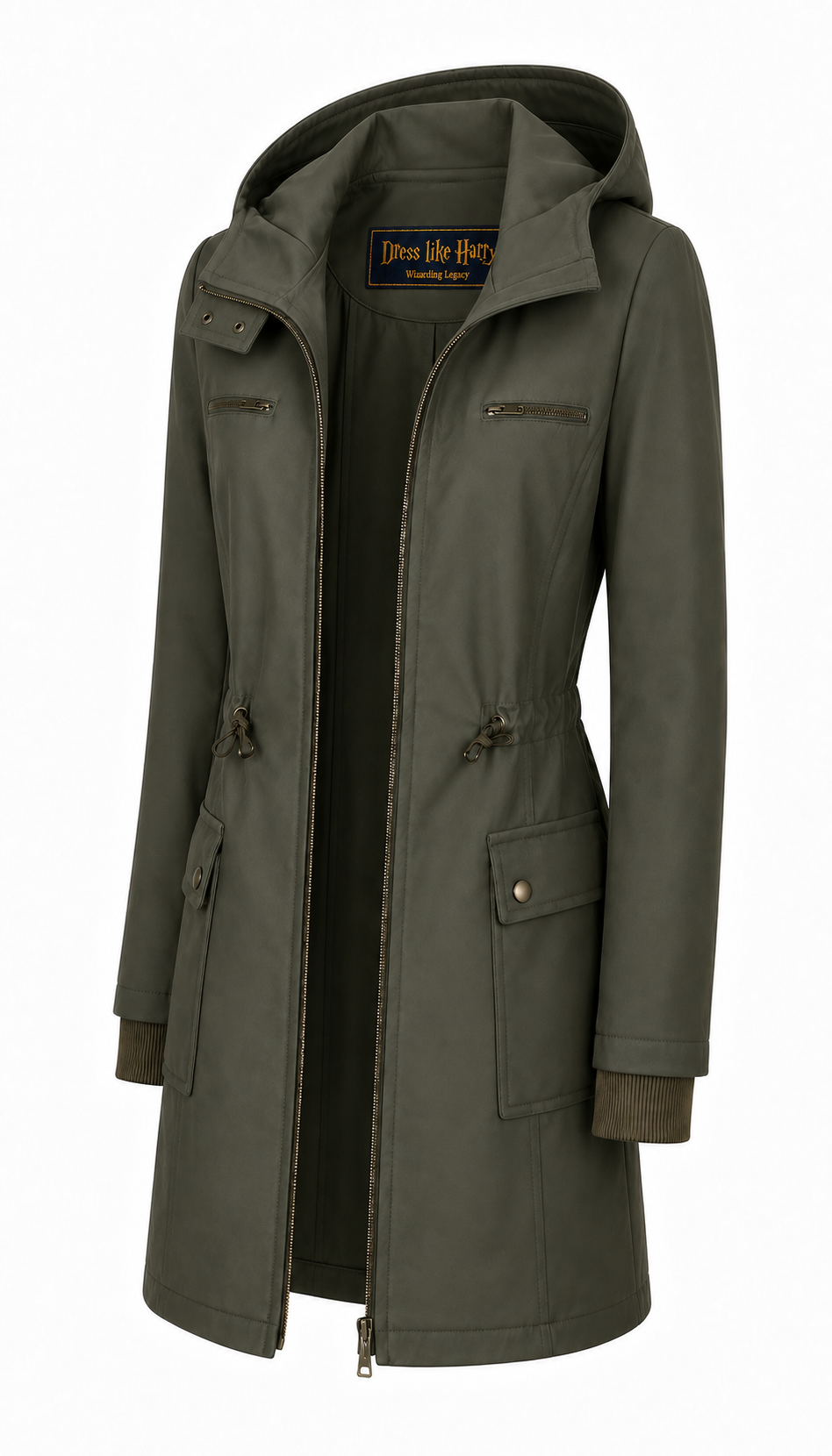 Hermione’s Olive Green Winter Jacket - Joining Dumbledore's Army