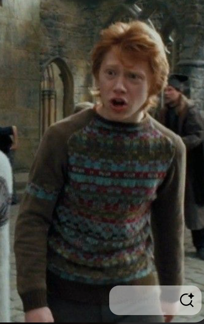 Ron’s Patterned Sweater – The Dementor on the Hogwarts Express